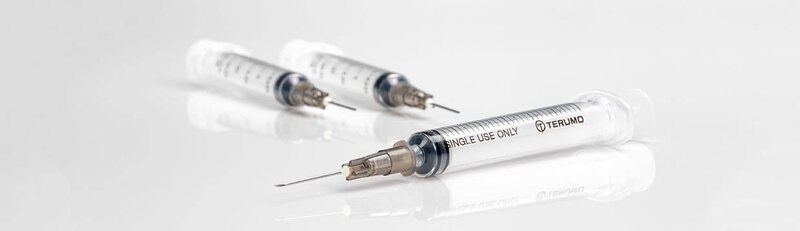 TRMO-Terumo Terumo Sterile Hypodermic Syringe with Needle 3ml Thin Wall 100/bx