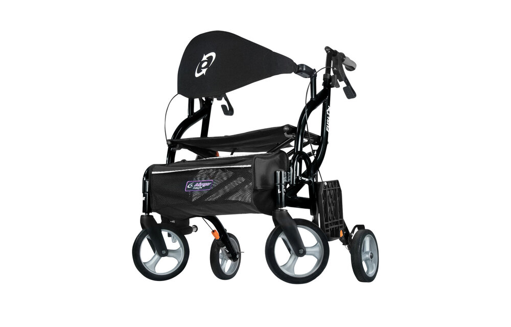 Airgo Fusion 2 IN 1 F23 Side-Folding Rollator & Transport Chair