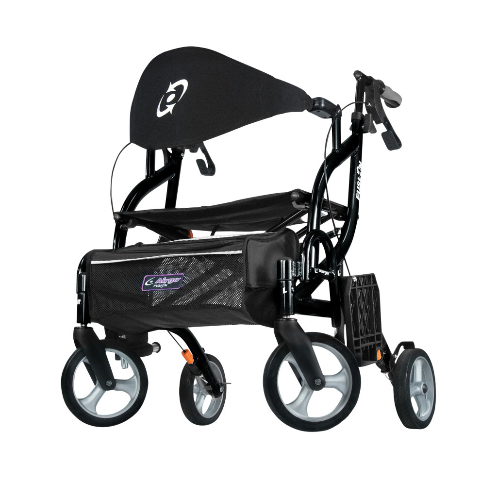 Airgo Fusion 2 IN 1 F23 Side-Folding Rollator & Transport Chair