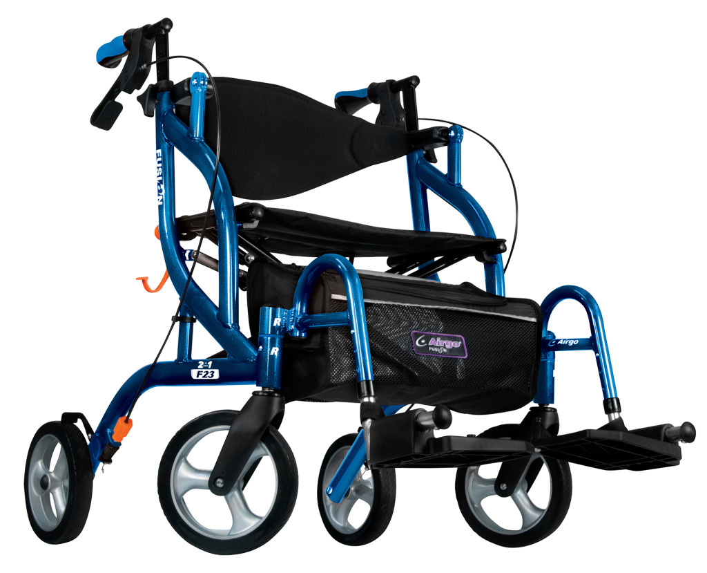 Airgo Fusion 2 IN 1 F23 Side-Folding Rollator & Transport Chair