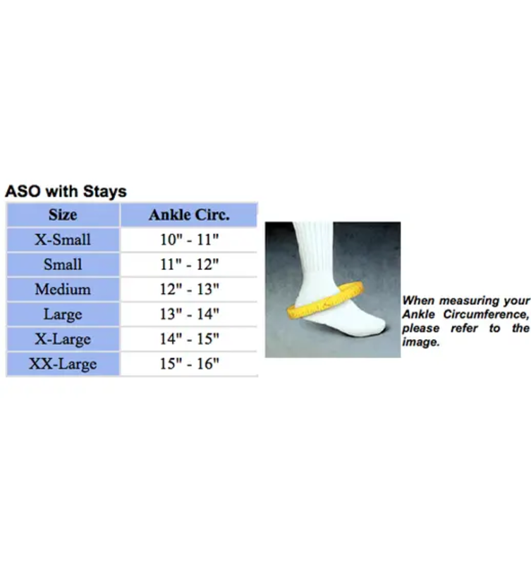 MDC-MedSpec MedSpec ASO Ankle Stabilizer with Stays