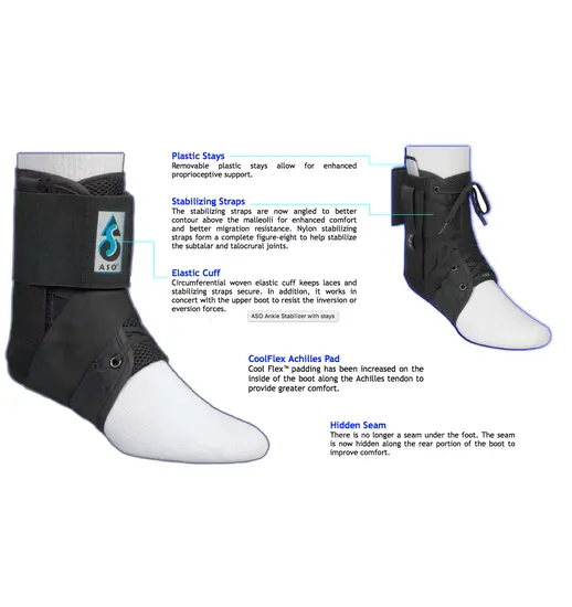 MDC-MedSpec MedSpec ASO Ankle Stabilizer with Stays