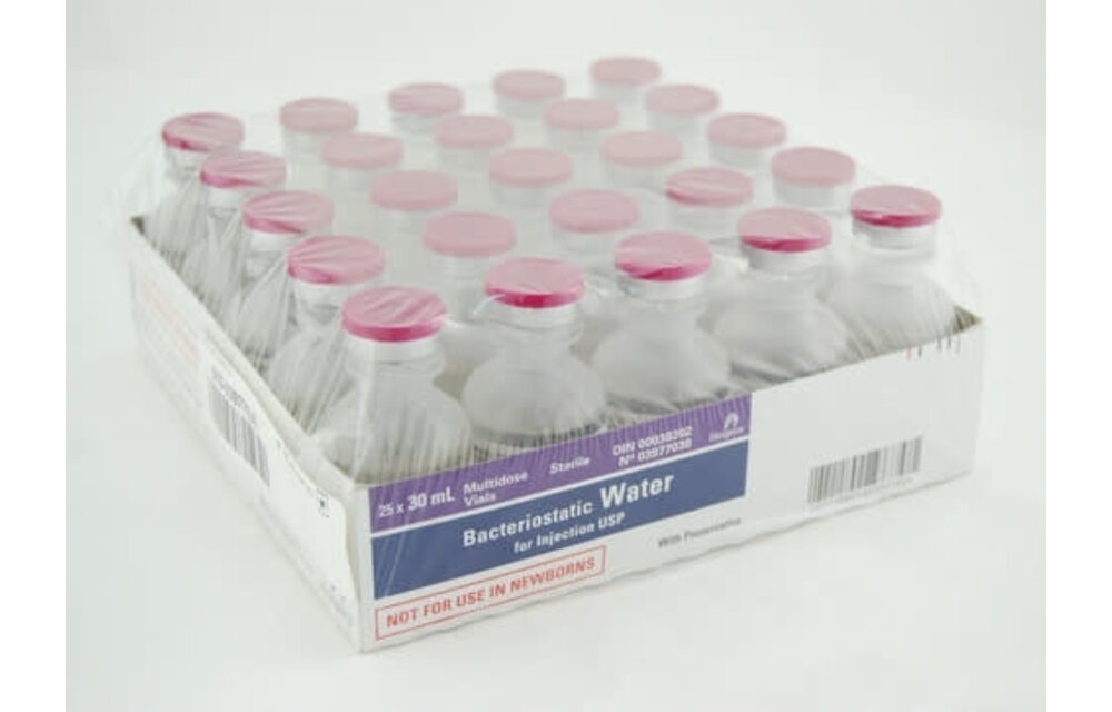 Pfizer Bacteriostatic Sterile Water for Injection USP 30 ml vial 25/Box