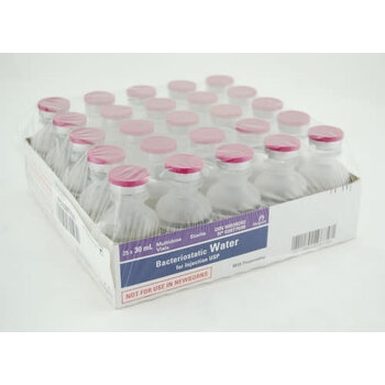 Canadian Pharmaceutical Pfizer Bacteriostatic Sterile Water for Injection USP 30 ml 25/Box