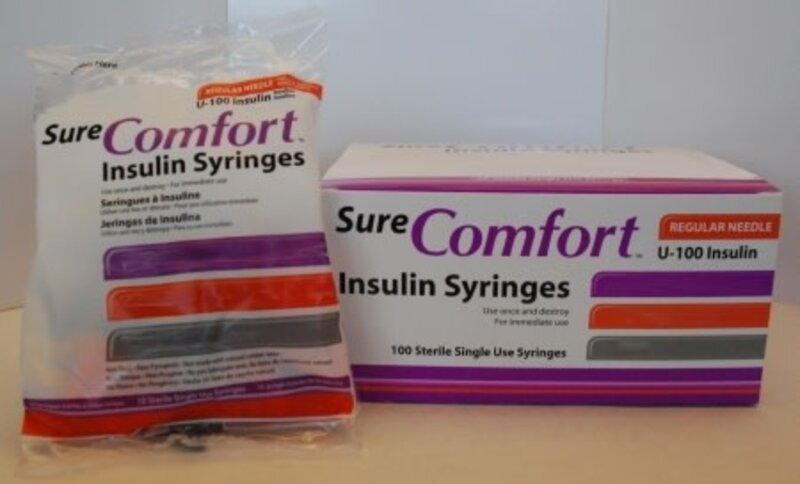 SC-Sure Comfort Sure Comfort Insulin Syringes 100/bx