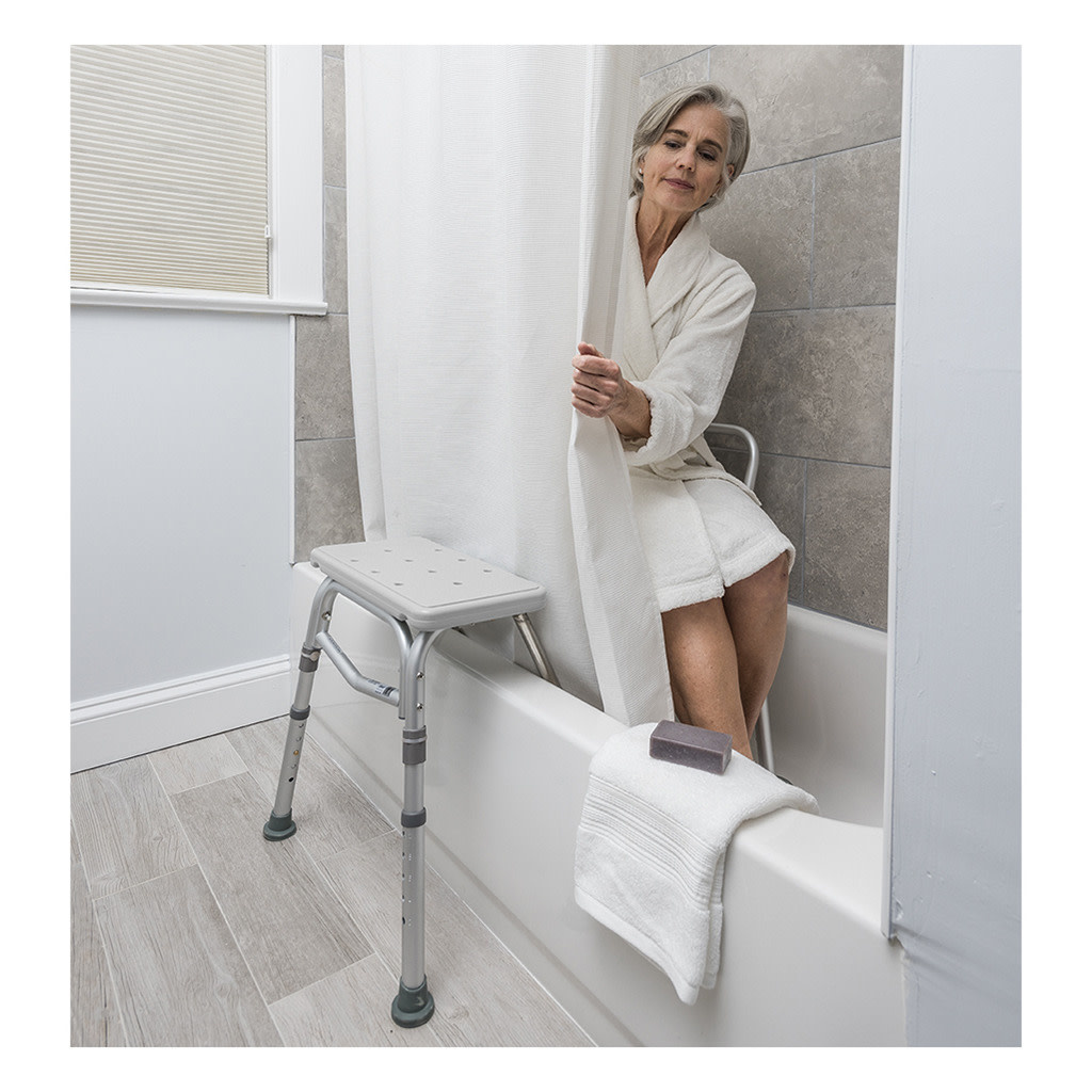 DRV-Drive Medical Drive Splash Defense Transfer Bench w/Curtain Guard 400lbs