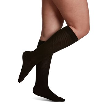 SIGVARIS Women Casual Cotton Knee High Socks 15-20mmHg