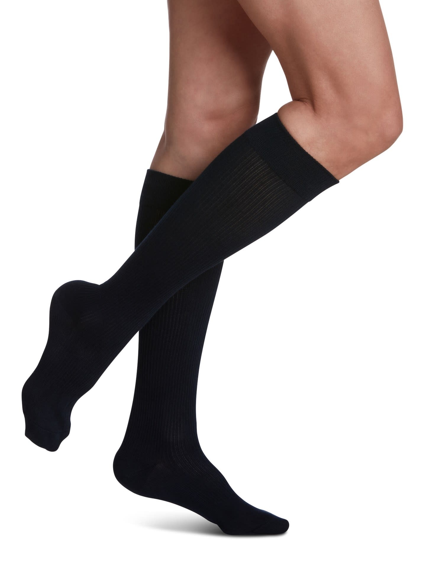 SGV-SIGVARIS Women Casual Cotton Knee High Socks 15-20mmHg