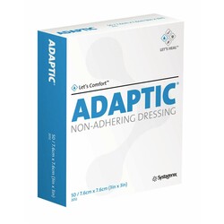 3M-3M 3M Adaptic Non-Adhering Dressing  7.6 cm x 7.6 cm (3 in x 3 in)