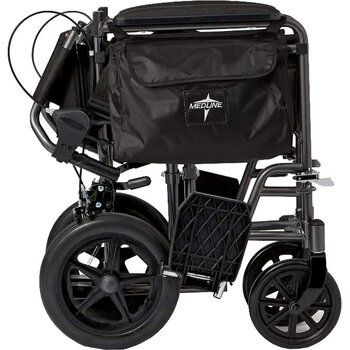 ML-MedLine Medline Excel Deluxe Aluminium Transport Chair Wheelchair