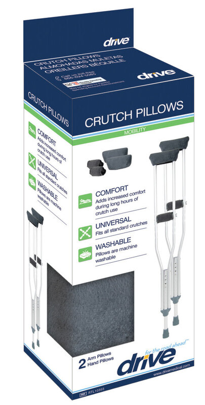 DRV-Drive Medical Crutch Comfort Pillows includes 2 Underarm Pillows Latex free