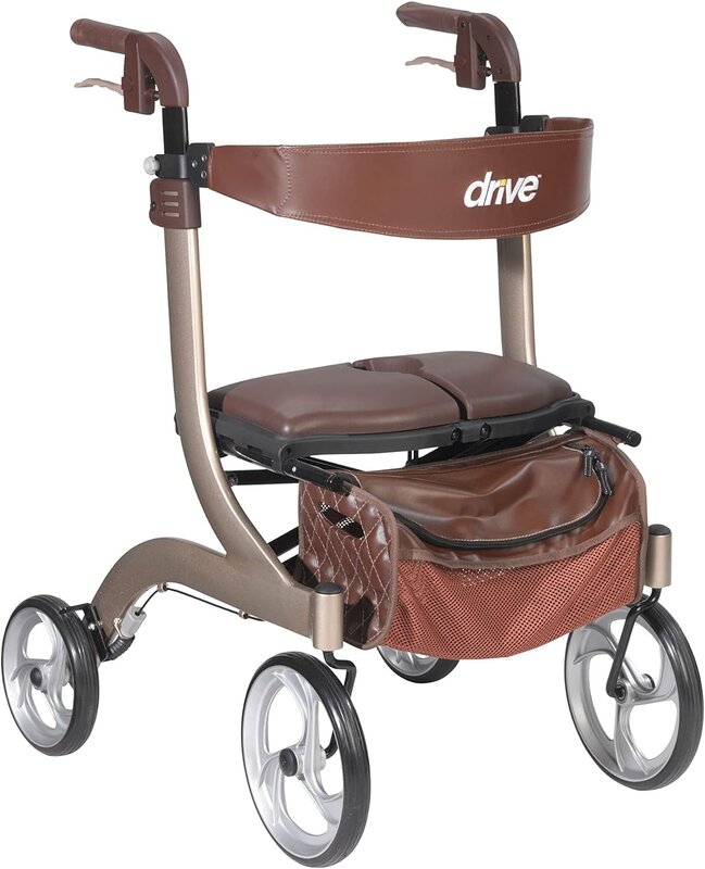 DRV-Drive Medical Drive Nitro Aluminum Rollator 10" Casters