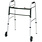 PRB - Probasics Aluminum Two-Button Release Folding Walker with 5" Wheels