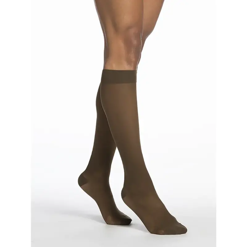 SIGVARIS Women's Style Sheer 780 Closed Toe Pantyhose 20-30mmHg - Mocha -  Small Short