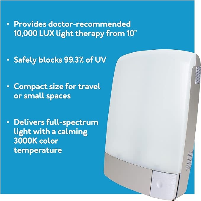 CRX-Carex Carex Sunlite Bright Light Therapy Lamp Silver P80100