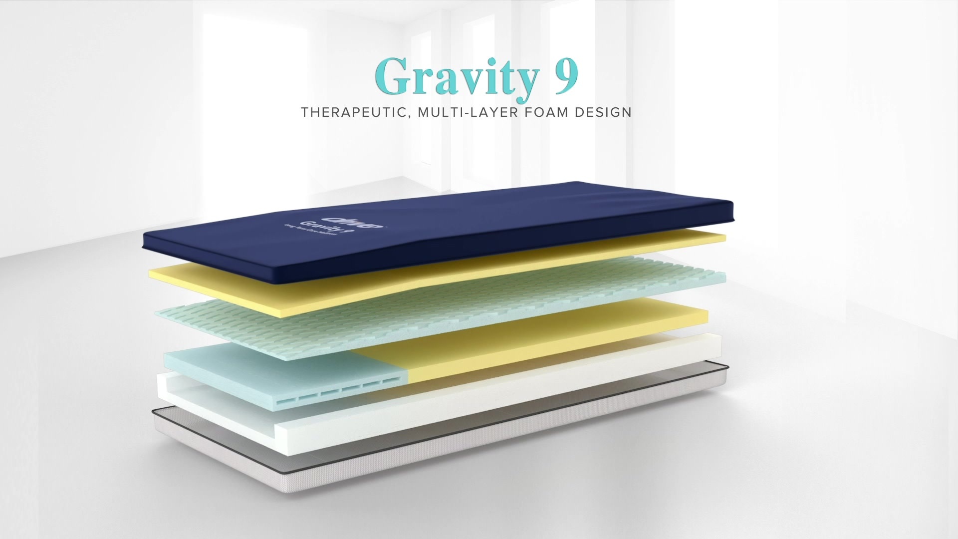 DRV-Drive Medical Gravity 9 Premium Long Term Care Pressure Redistribution Mattress 80"