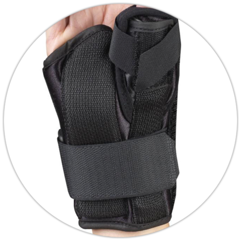 OTC - Airway Surgical OTC Wrist Thumb Splint 6" Left