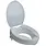 PCP-PCP Medical Molded Raised Toilet Seat with Lid Height 2" for Elongated