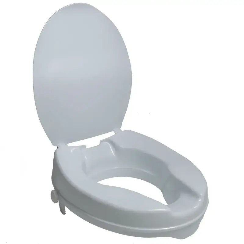 PCP-PCP Medical PCP Molded Raised Toilet Seat with Lid Height 2" for Elongated
