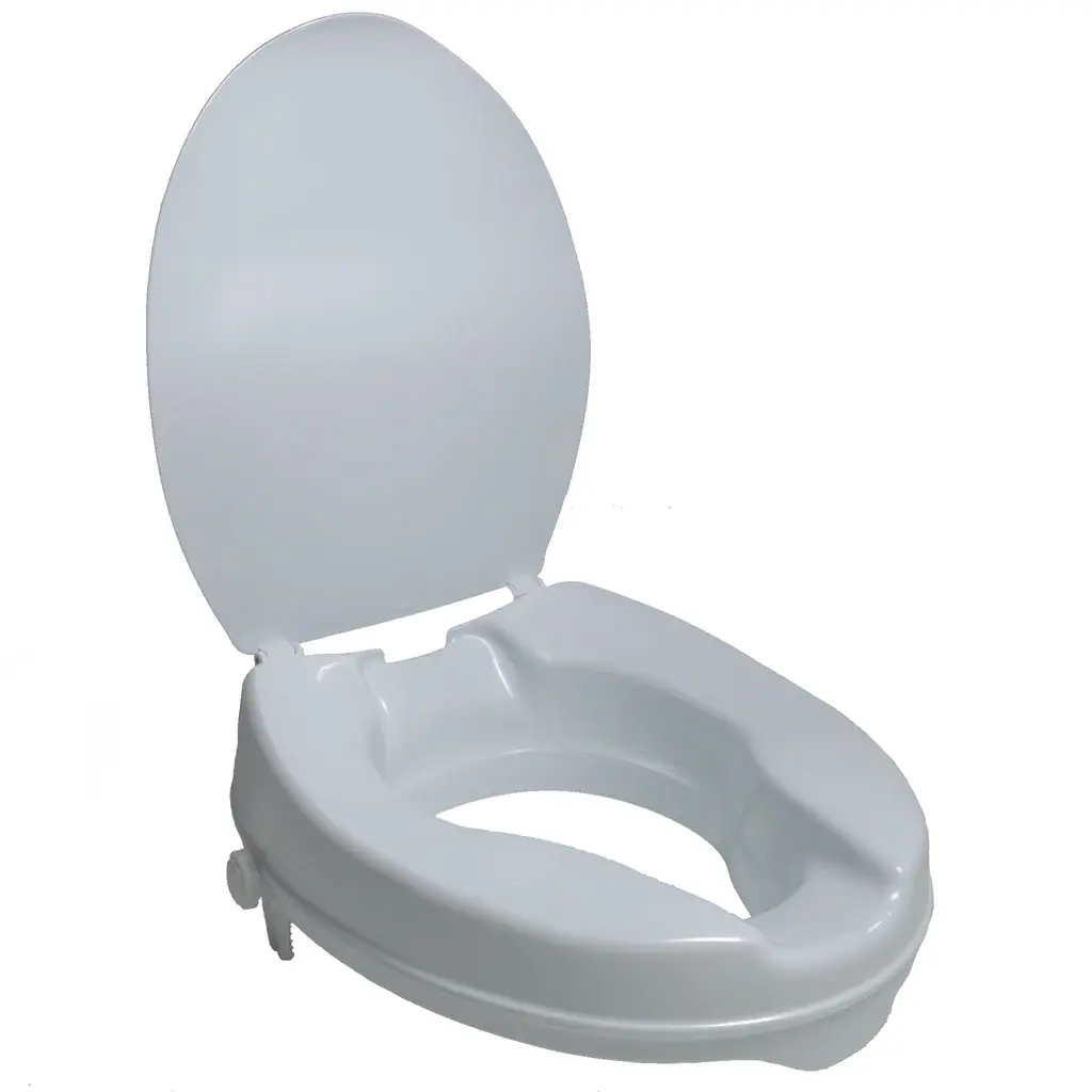 PCP-PCP Medical PCP Molded Raised Toilet Seat with Lid Height 2" for Elongated