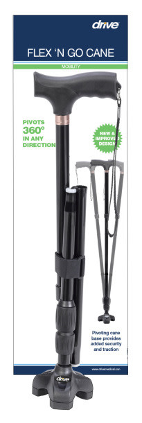 DRV-Drive Medical Drive Flex N Go Cane with T Handle