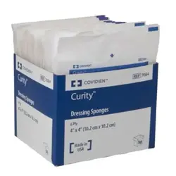 Covidien Curity PNon-Woven All Purpose Sponge  4"X 4"6 Ply Bx/50