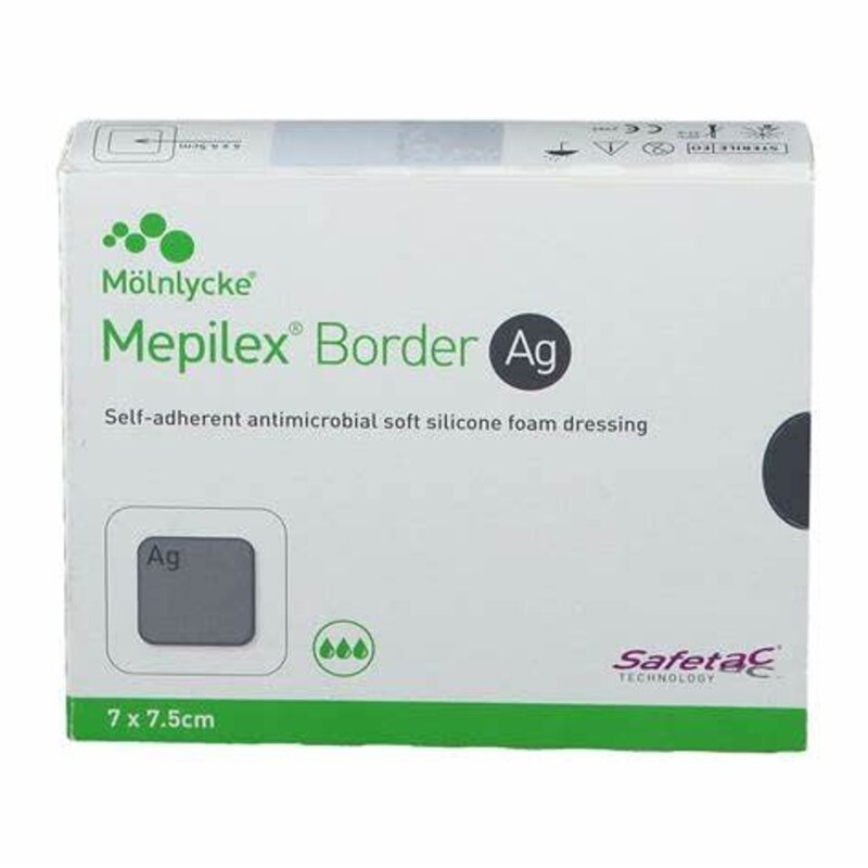 MEP-Mepilex Mepilex Border Foam AG Antimicrobial all-in-one Foam Dressing
