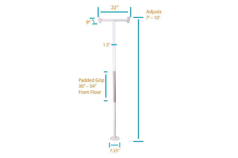STN-Stander Security Pole Transfer Pole-White