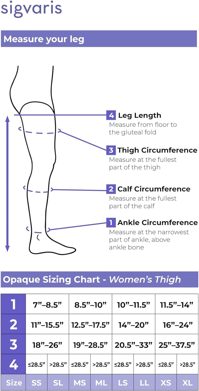 SGV-SIGVARIS Essential Opaque for Women Thigh High 20-30 mmHg