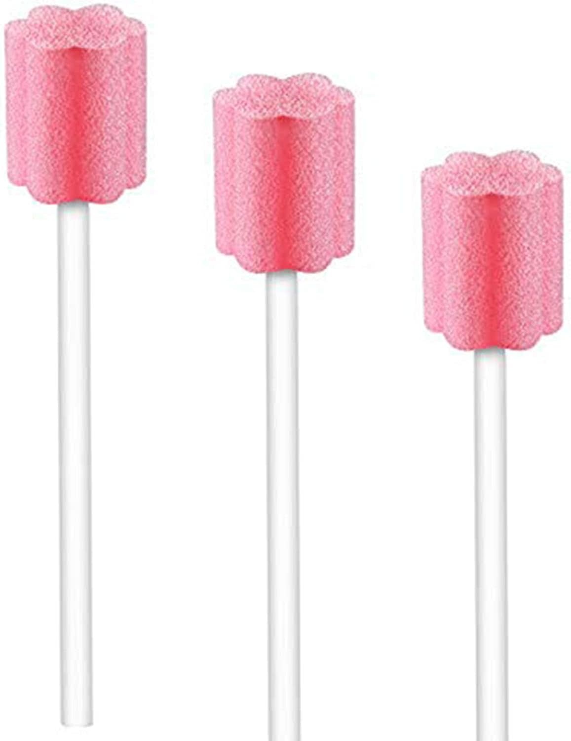 ZIZNBA Disposable Toothettes Oral Care Swabs, Sponge Dental Swabsticks Unflavored Sterile for Mouth & Gum Cleaning 100 /bx