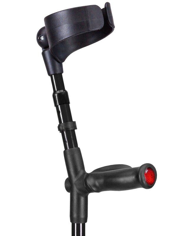 Ossenberg Forearm crutches BIG XL-closed cuff-Anatomic soft grip-color tube struct
