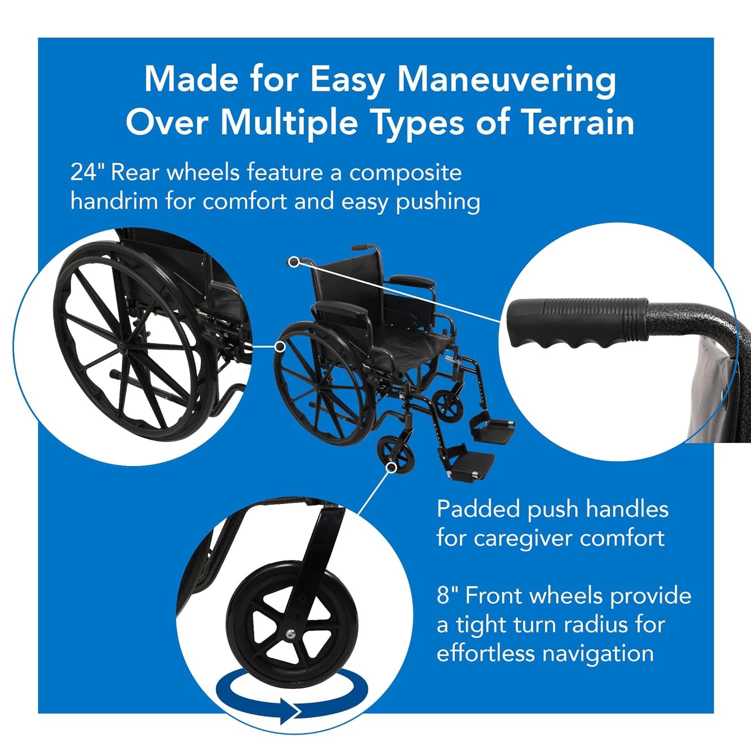 PRB - Probasics ProBasics K2 Wheelchair w/ Flip Back Arms 16" Depth