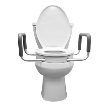 MOBB 2” Raised Toilet Seat with Arms Easy to clean