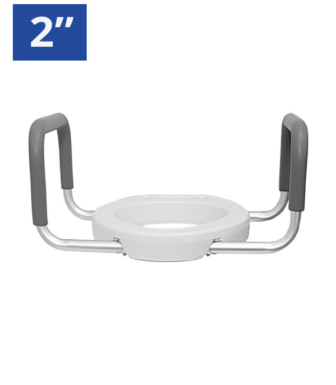 MOBB - MOBB 2” Raised Toilet Seat with Arms Easy to clean