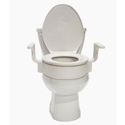 MOBB - MOBB 4” Hinged Raised Toilet Seat Weight Limit 300lbs with New Handles