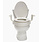 MOBB 4” Hinged Raised Toilet Seat Weight Limit 300lbs with New Handles