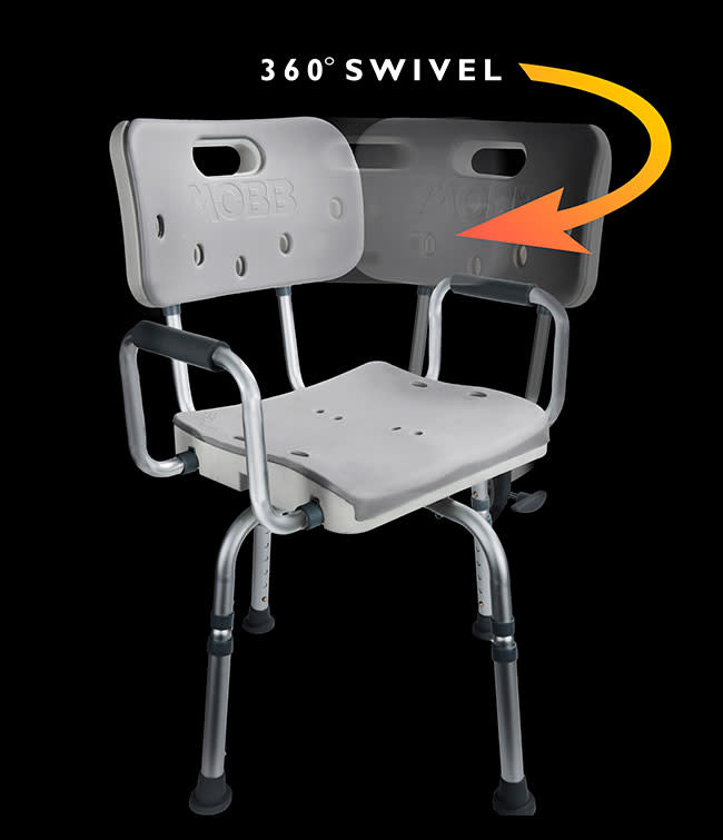 MOBB - MOBB Mobb Swivel Shower Chair 3.0 Left  or Right Handed Lock 300 lbs Capacity