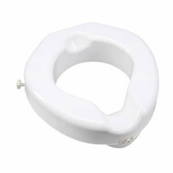 Carex Carex 4.25" Safe Lock Raised Toilet Seat 500lbs (fits most elongated & standard bowls)
