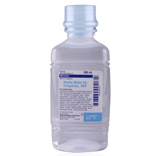 BX-Baxter Sterile Water For Irrigation Pour Bottle