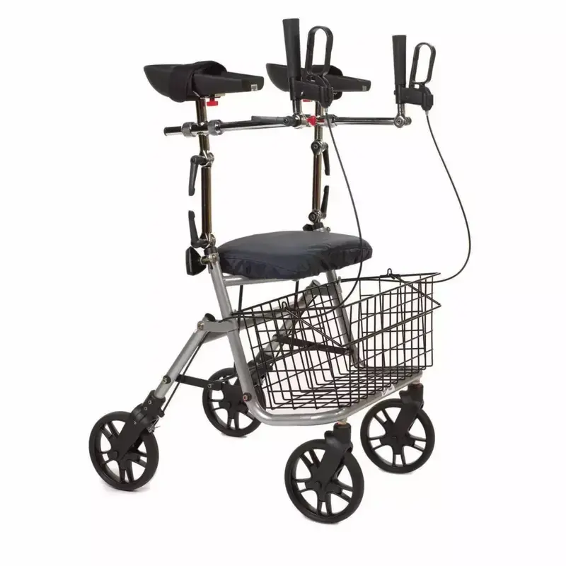 EVO - Evolution Evolution Evo Walker / Rollator with Arm Trough System Black - Upright Walker