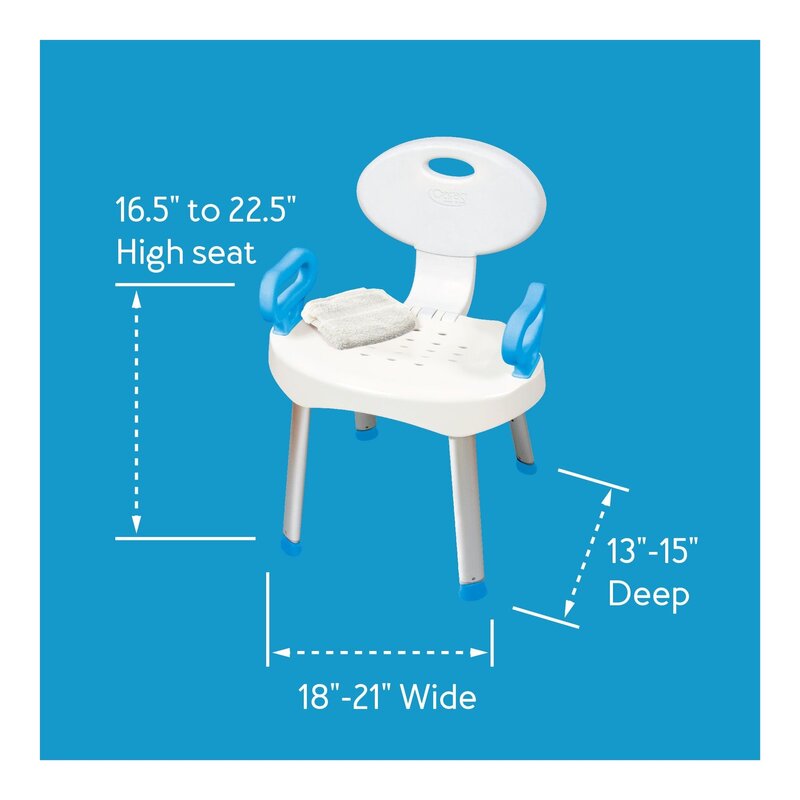 E Z Bath And Shower Seat with Handles Med Supplies