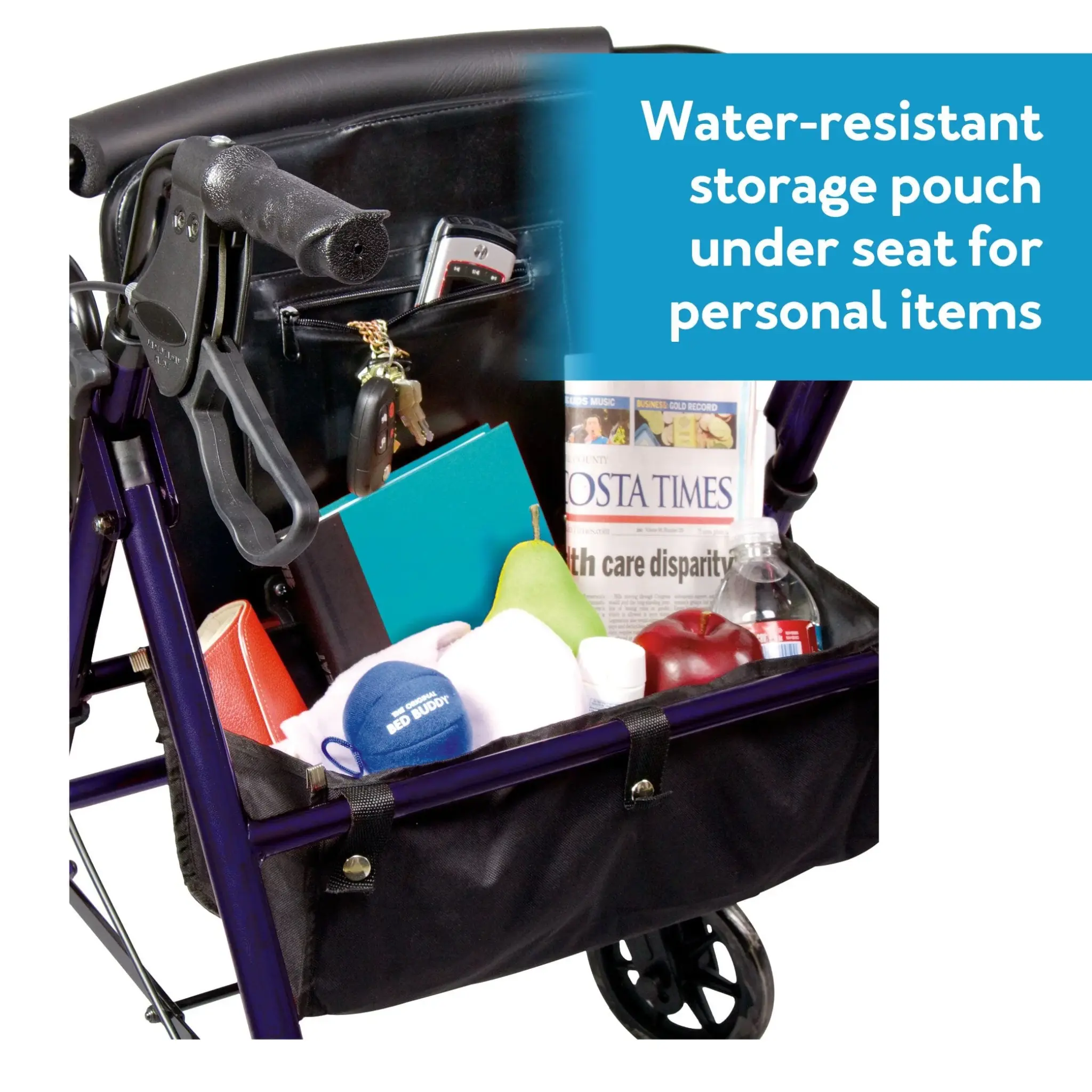 CRX-Carex Carex Steel Rolling Walker 6" wheels 350 lb Weight Capacity