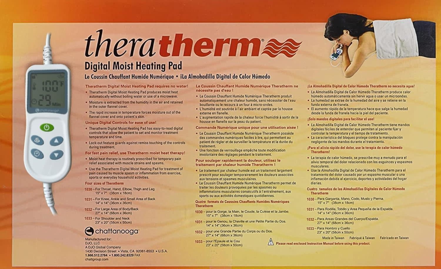 CTOGA-Chattanooga Theratherm Digital Moist Heating Pad