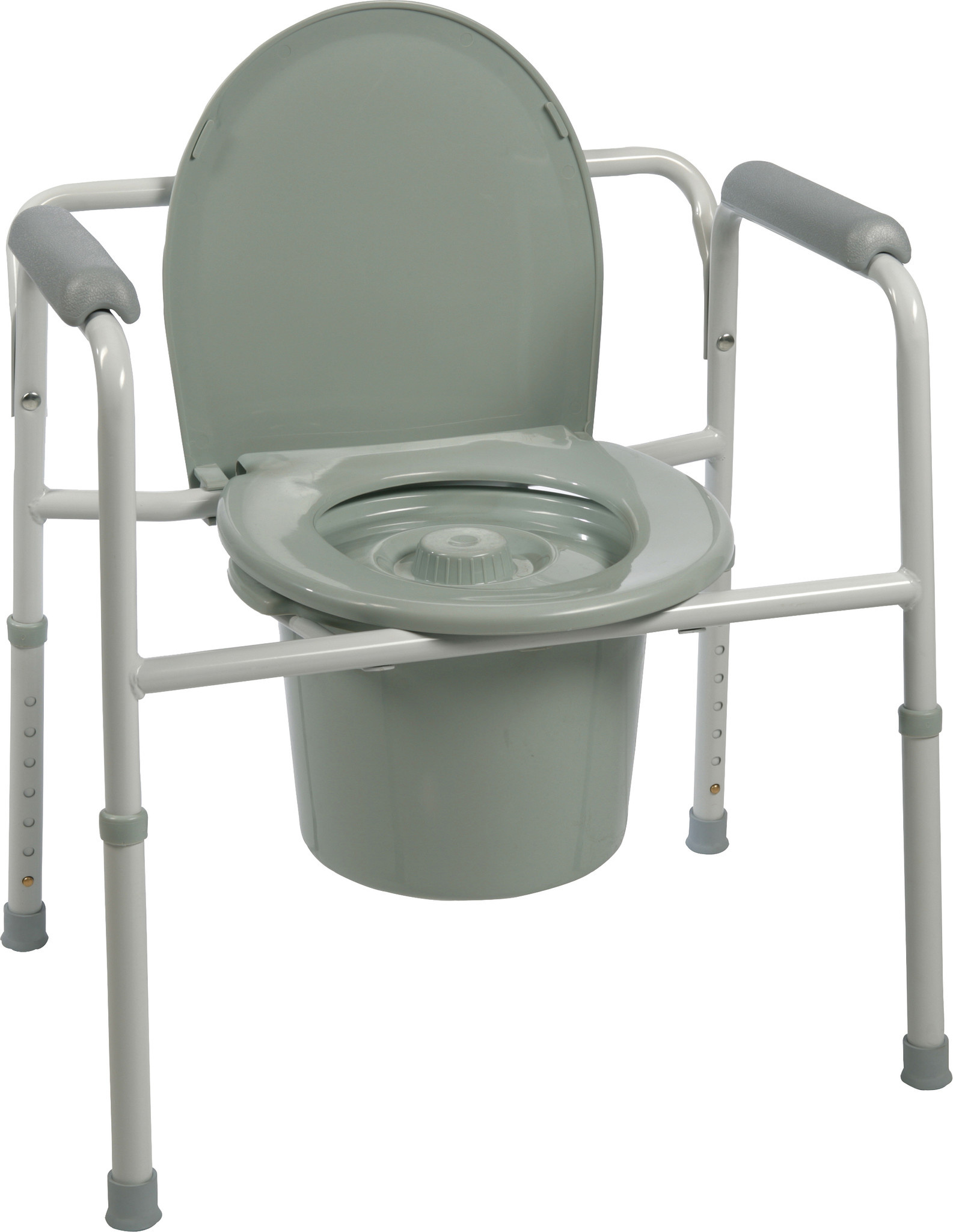 PRB - Probasics ProBasics Three-in-One Steel Commode with Plastic Armrests