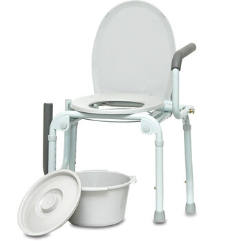 PRB - Probasics ProBasics Steel Drop Arm Commode 300 lb Weight Capacity