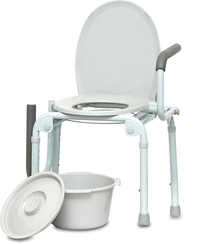 PRB - Probasics ProBasics Steel Drop Arm Commode 300 lb Weight Capacity