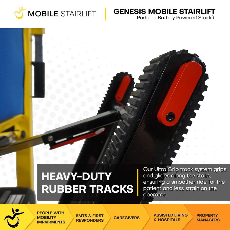 Mobile Stairlift Genesis Mobile Stairlift Battery Powered & Portable Stair Wheelchair