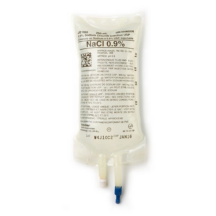 BX-Baxter Baxter Normal Saline 0.9% Sodium Chloride Injection Solution USP IV/Bags