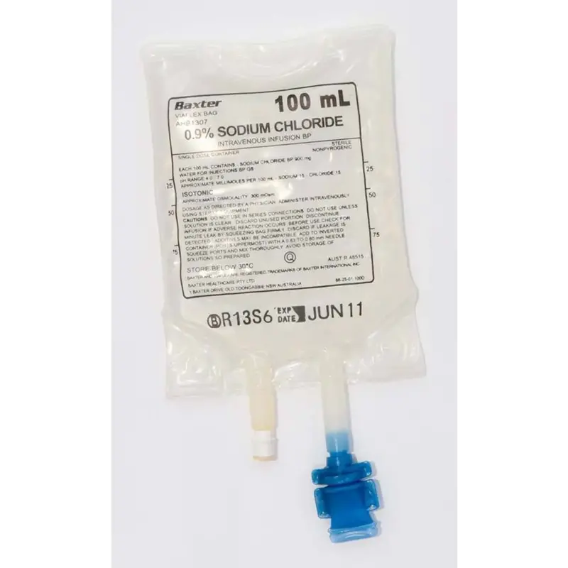 BX-Baxter Baxter Normal Saline 0.9% Sodium Chloride Injection Solution USP IV/Bags