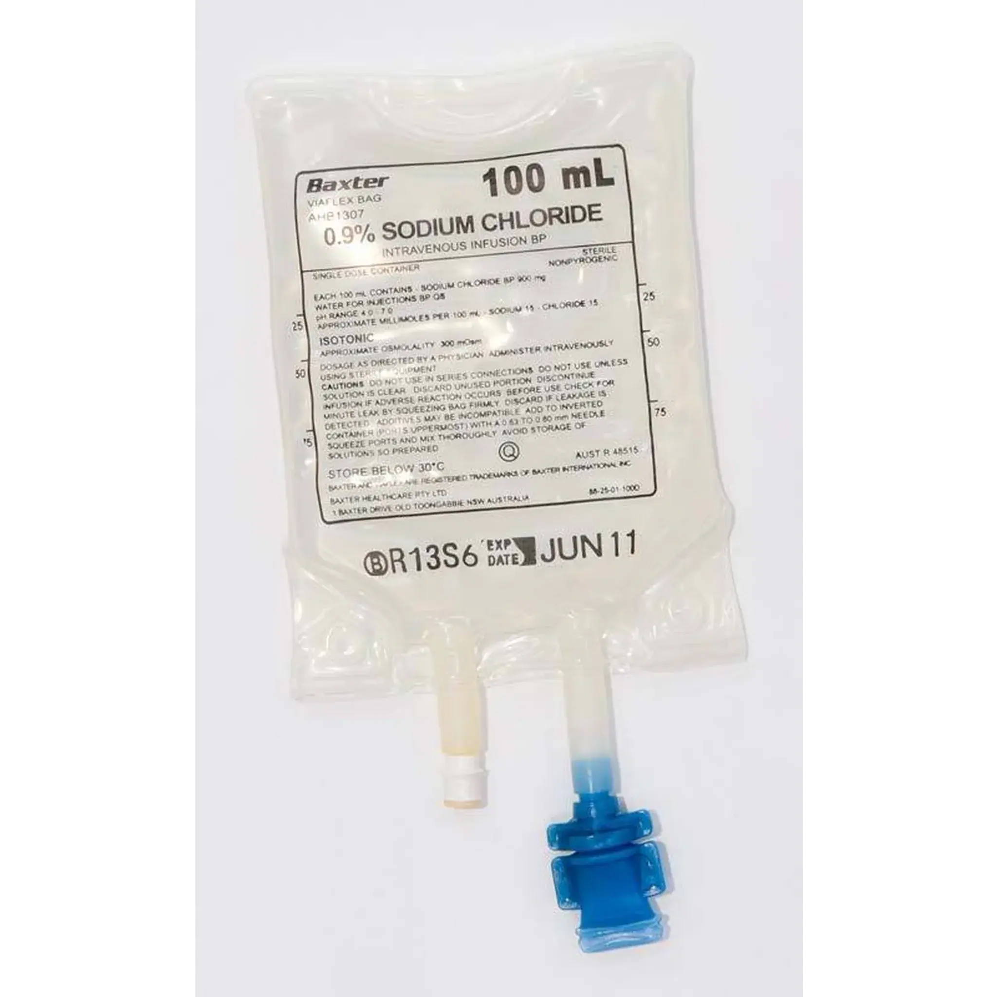 BX-Baxter Baxter Normal Saline 0.9% Sodium Chloride Injection Solution USP IV/Bags